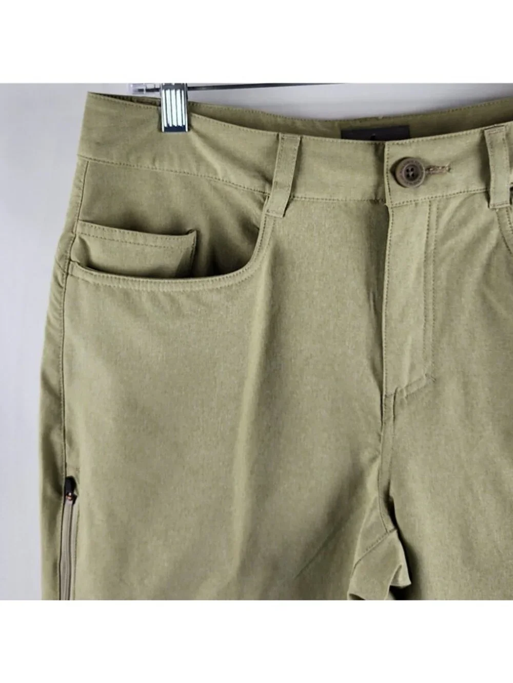Royal Robbins Shorts Mens 32/10 Greenish Tan Outdoor Hiking Short (32x10)